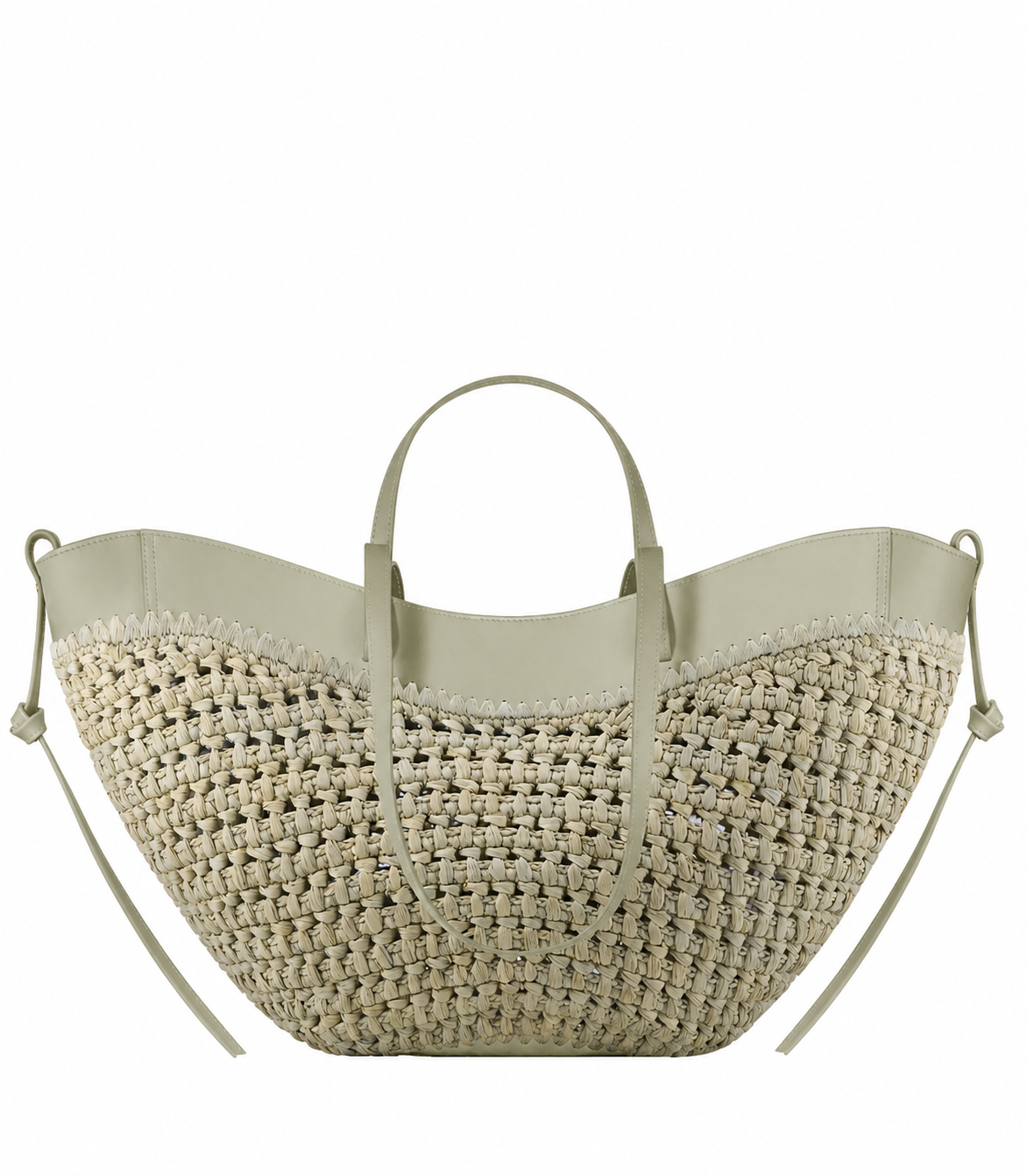 Classic Woven Raffia Handbag