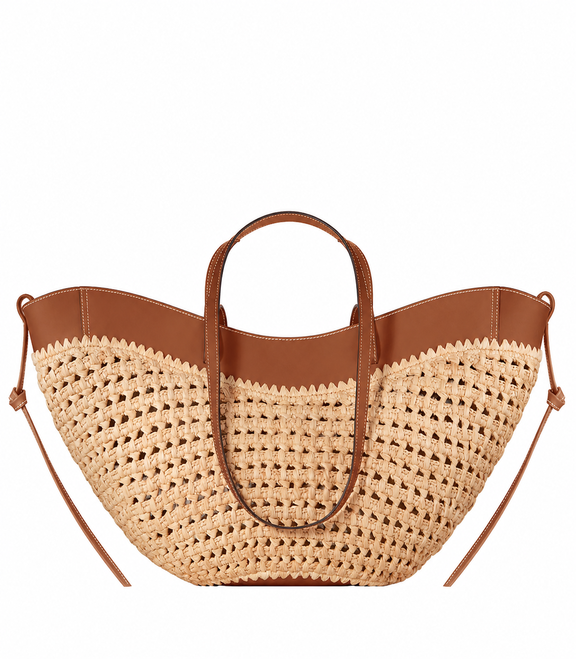 Modern Woven Raffia Handbag