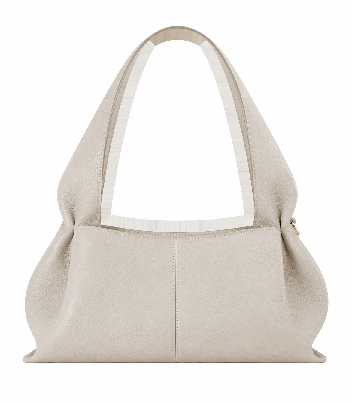 Refined Textured East-West Shoulder Bag