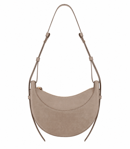 Refined Croc-Embossed Handbag