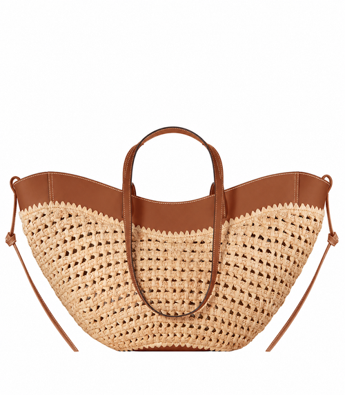 Modern Woven Raffia Handbag