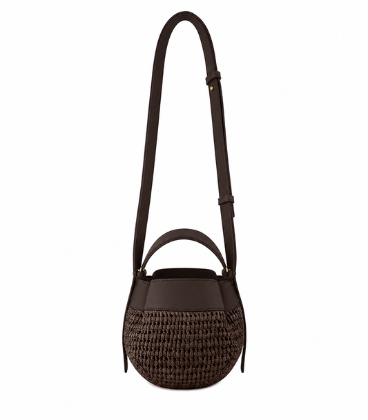 Refined Woven Raffia Handbag II