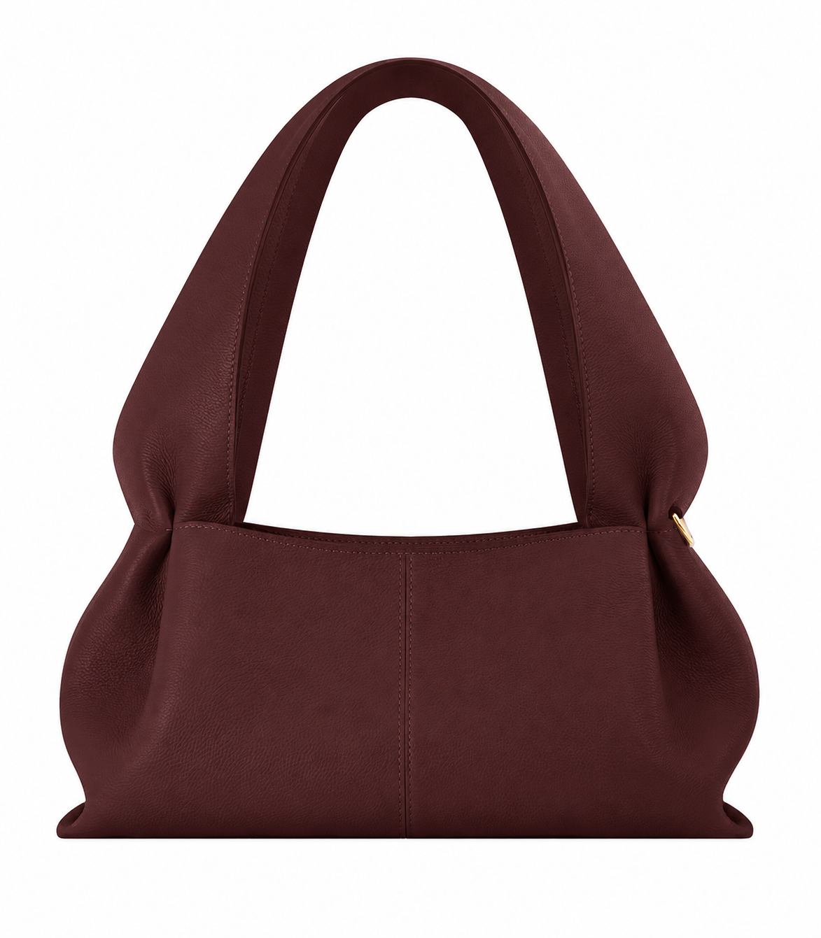Classic Textured East-West Shoulder Bag