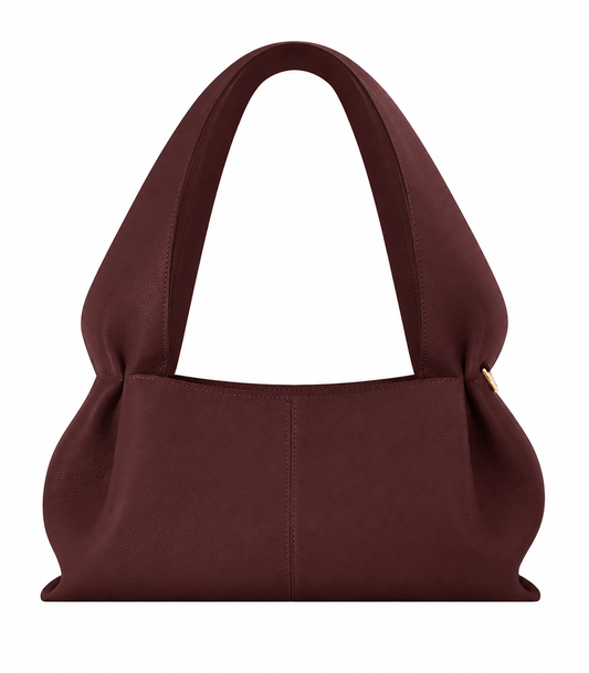 Classic Textured East-West Shoulder Bag