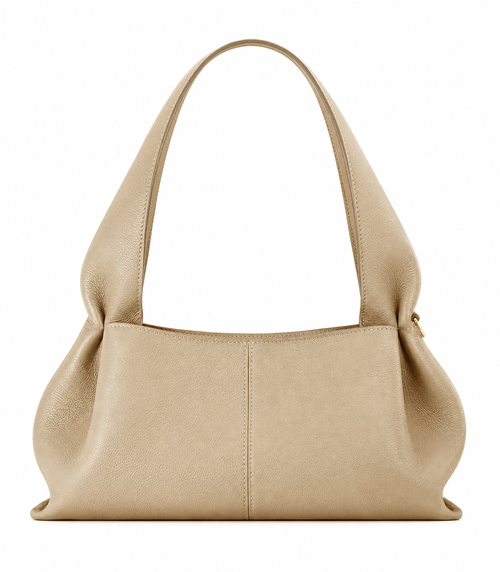 Modern Textured East-West Shoulder Bag