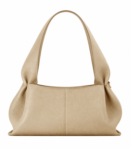 Modern Textured East-West Shoulder Bag