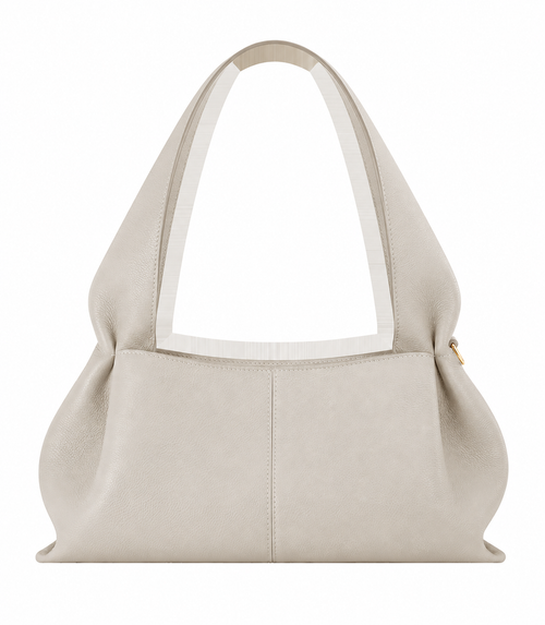 Refined Textured East-West Shoulder Bag