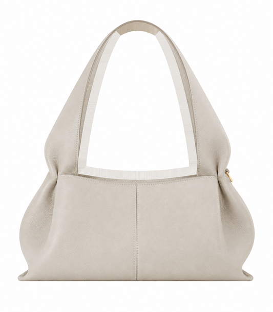 Refined Textured East-West Shoulder Bag